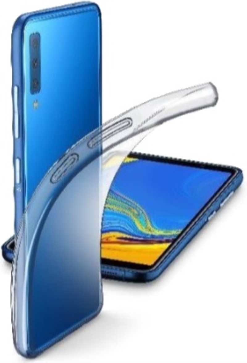 TECNOSHOP Custodia cover per Samsung Galaxy A7 2018 Cellular Line Fine ultra sottile trasparente